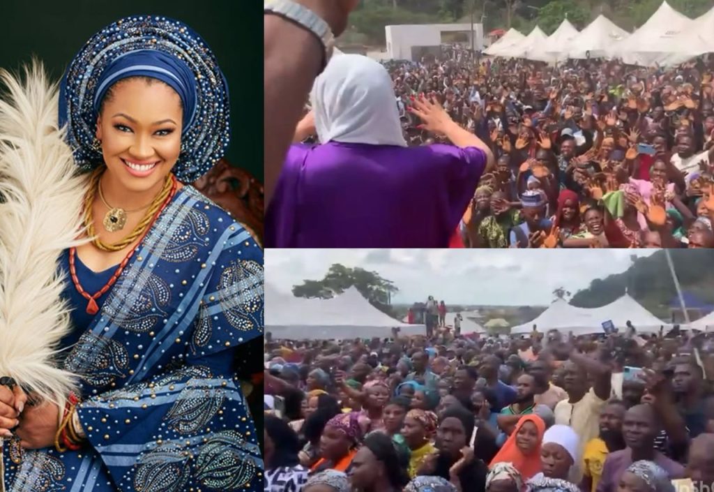 Natasha Defies Ododo, Curfew, Lands Into the Welcoming Hands of Constituents In Helicopter