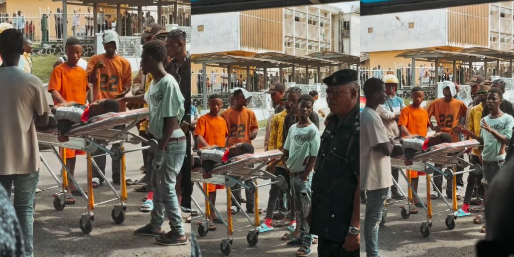 Pandemonium as Trigger-happy Policeman hits innocent WAEC student with stray bullet while chasing vehicle in Ibadan – Protesters Storm Secretariat with Corpse